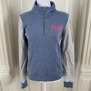 Victoria Secrets PINK, small but oversized.  Lighter blue combo.